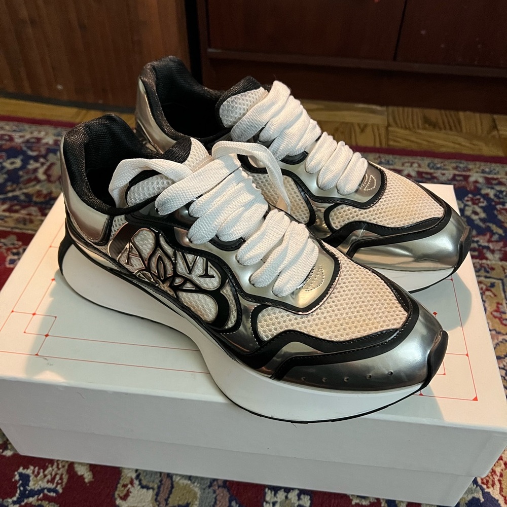Alexander McQueen Sprint Runner Sneakers size 41 EUR (8 USD) comes with shoe box